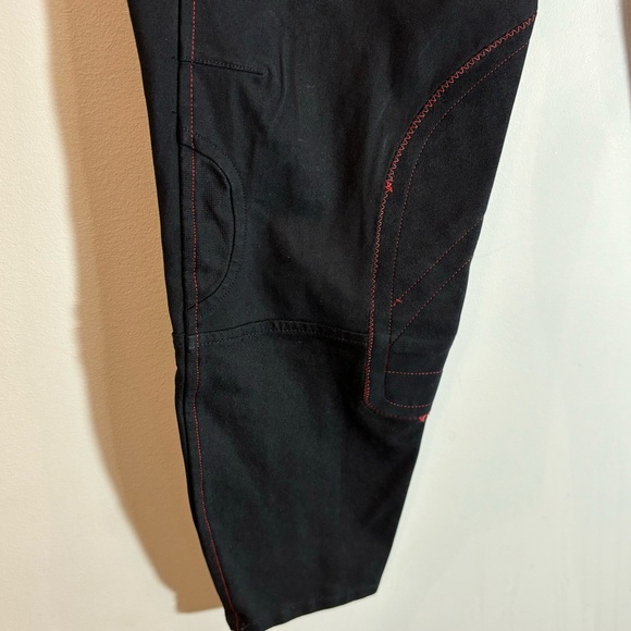 ARIAT SZ 32R 3/4 Length Riding Breeches Zipper Closure Pockets Compression Pants - Picture 6 of 16